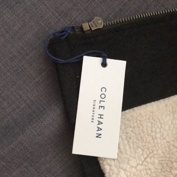 NEW Cole Haan tumbled wool coat Sherpa lining - Picture 6 of 7